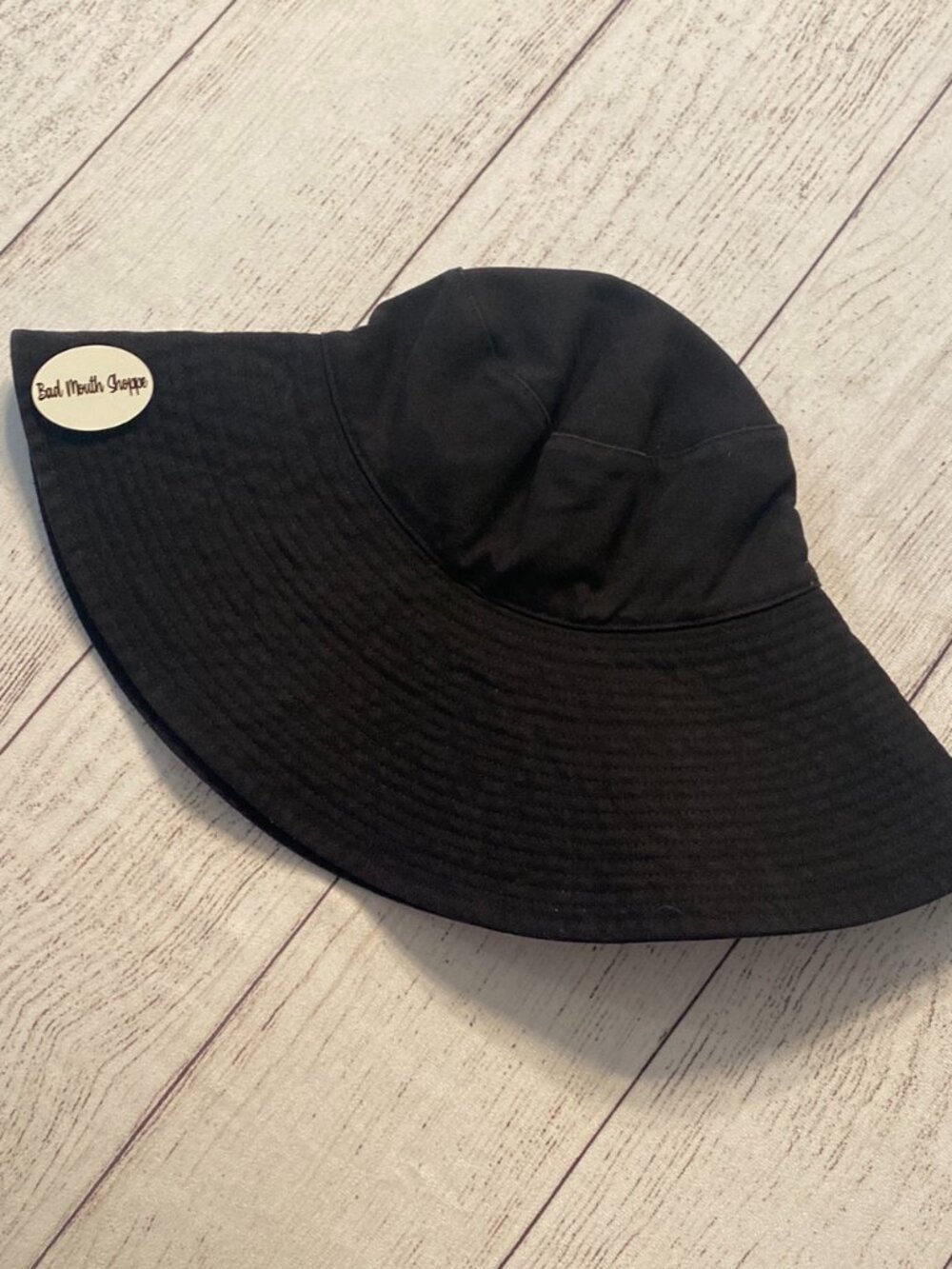 Vintage 90s 00s GAP Oversized Black Canvas Bucket Hat Size S/M